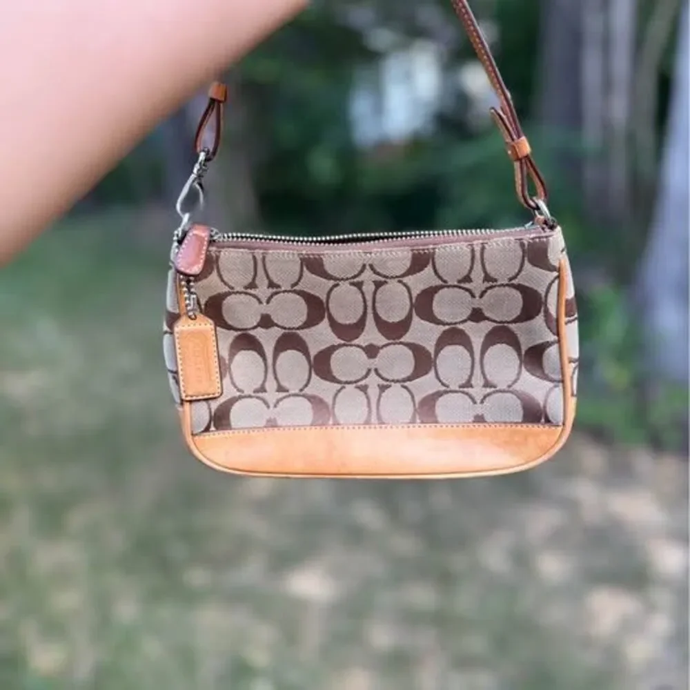 Vintage Coach Y2K Signature Mini Shoulder Bag